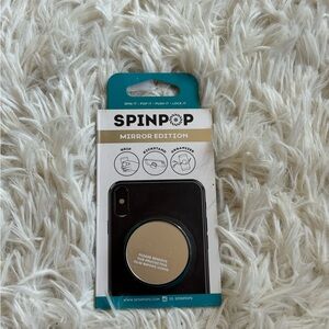 Spinpop Mirror edition NEW in package phone grip, cord organizer, stand